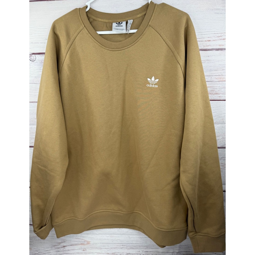 Adidas Originals Adicolor Essentials‎ Trefoil Crewneck Sweatshirt Tan XL